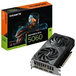 Gigabyte GeForce RTX 5060 WindForce Max OC Tarjeta Gráfica GDDR7 8GB PCIe 5.0 HDMI 2.1b DisplayPort 2.1b (Referencia: 9VN5060WXO-00-G10)
